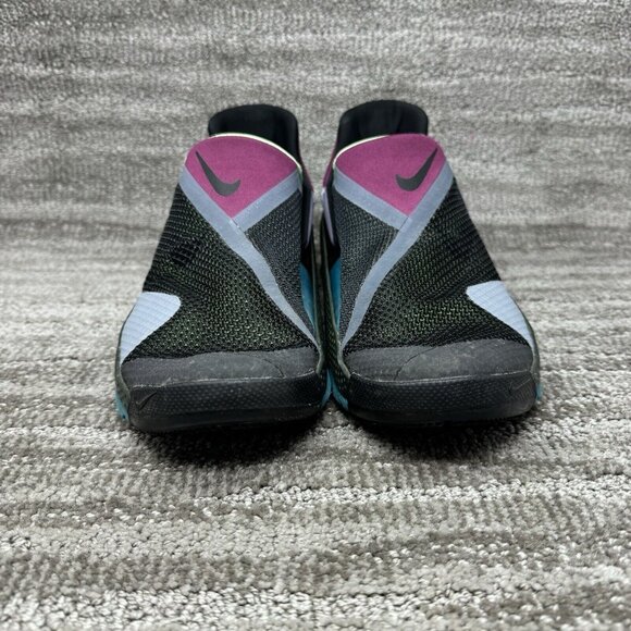 NIKE GO FlyEase Black/Black-Lime Glow Men’s Size 8.5 Folding Hands Free - Picture 4 of 9